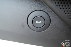 Rear trunk button