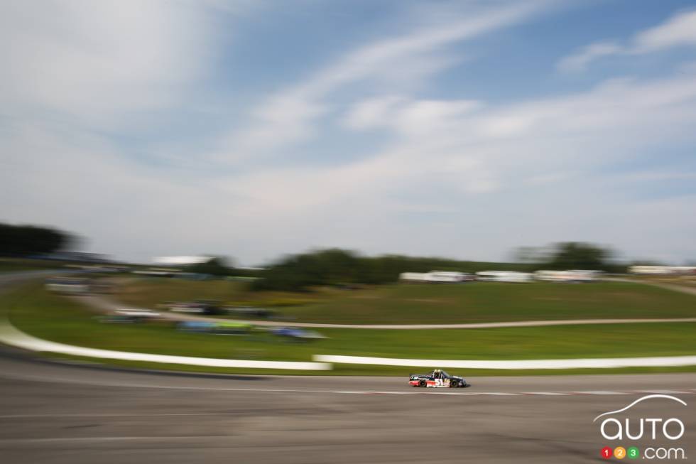 Chad Hackenbracht, Toyota Tastee Apple / Ingersoll Rand en action lors de la pratique de vendredi après-midi