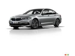 Vue 3/4 avant de la Série 5 2017 de BMW