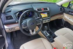 Habitacle du conducteur de la Subaru Outback 2.5i limited 2016