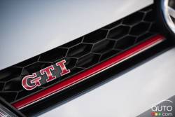 Calandre avant de la Volkswagen Golf GTI 2016