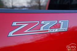 Écusson de la version du Chevrolet Colorado Z71 Crew Cab short box AWD