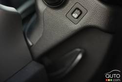 Heated steering wheel button