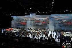 Ford's unveiling of the new F-150 in the Cobo Center during the 2014 Detroit auto-show
