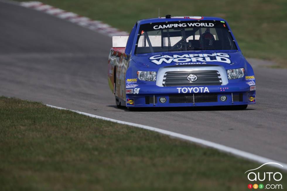 Darrell Wallace Jr, Toyota Camping World / Good Sam en action lors de la pratique de vendredi après-midi