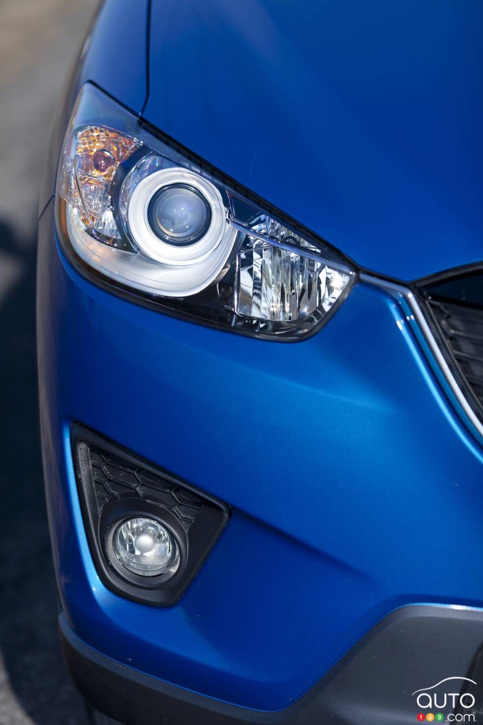 Détails d'un phare et d'un antibrouillard