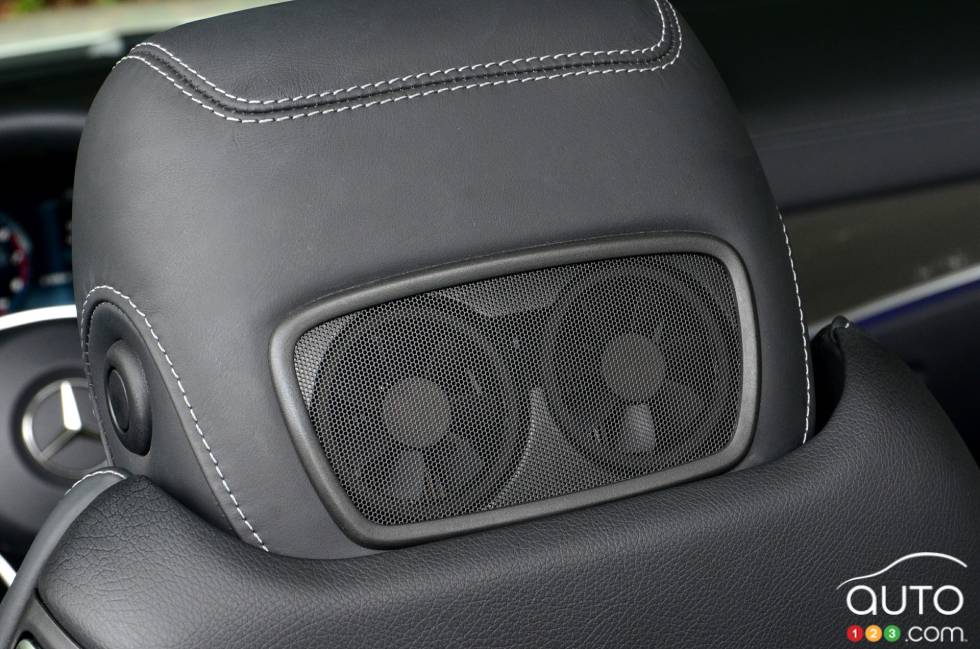 Headrest with speakers