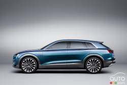 Vue de côté du Concept Audi E-Tron