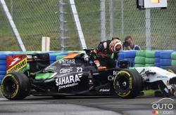Sergio Perez, Sahara Force India Formula One Team action.