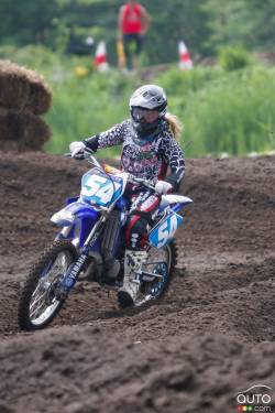 Vanessa in action at X-Town in MIrabel, Quebec.