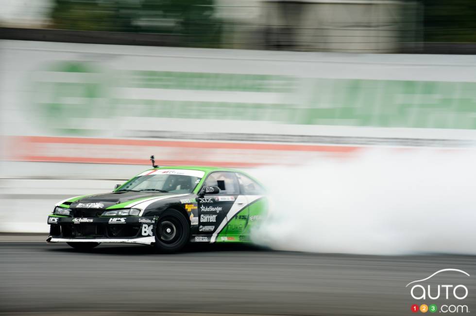 on and off-track action
