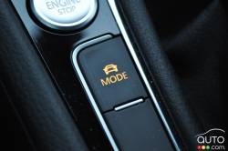 Boutton de contrôle des modes de conduite de la Volkswagen Golf R 2016