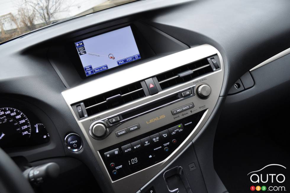 Écran du système de navigation