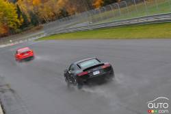 rear 3/4 action view