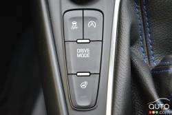 Boutton de contrôle des modes de conduite de la Ford Focus RS 2017