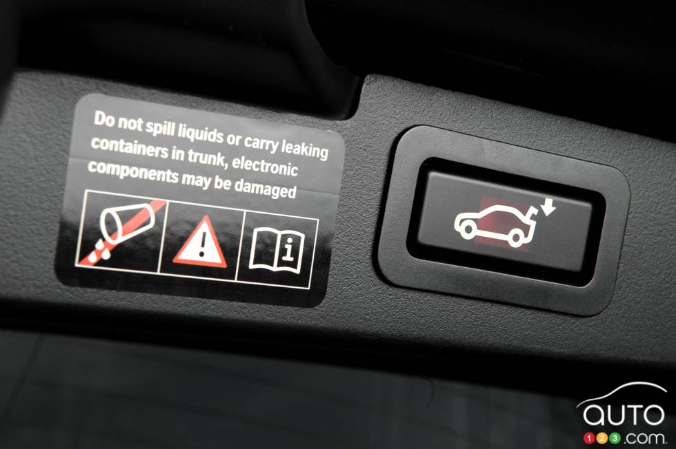 Power cargo door button