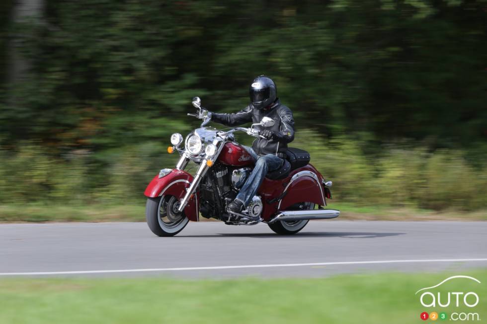 front 3/4 action view