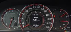 Instrumentation de la Honda Accord Touring V6 2016