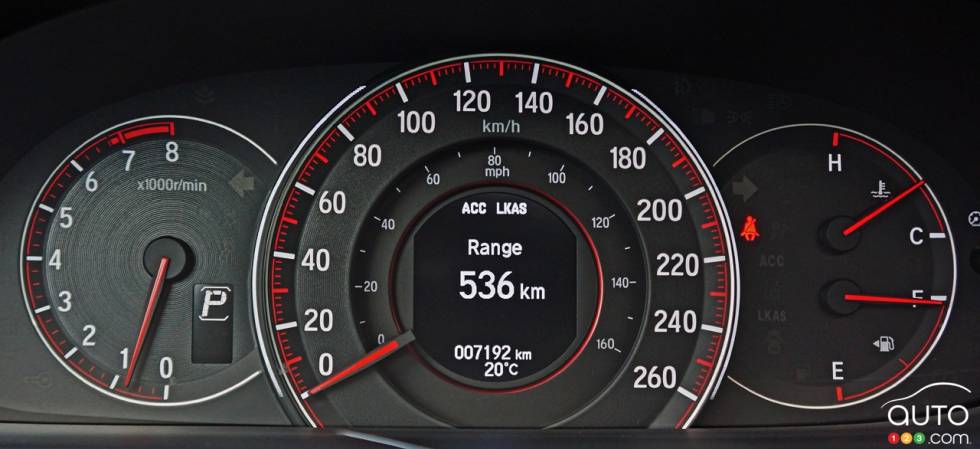 2016 Honda Accord Touring V6 gauge cluster