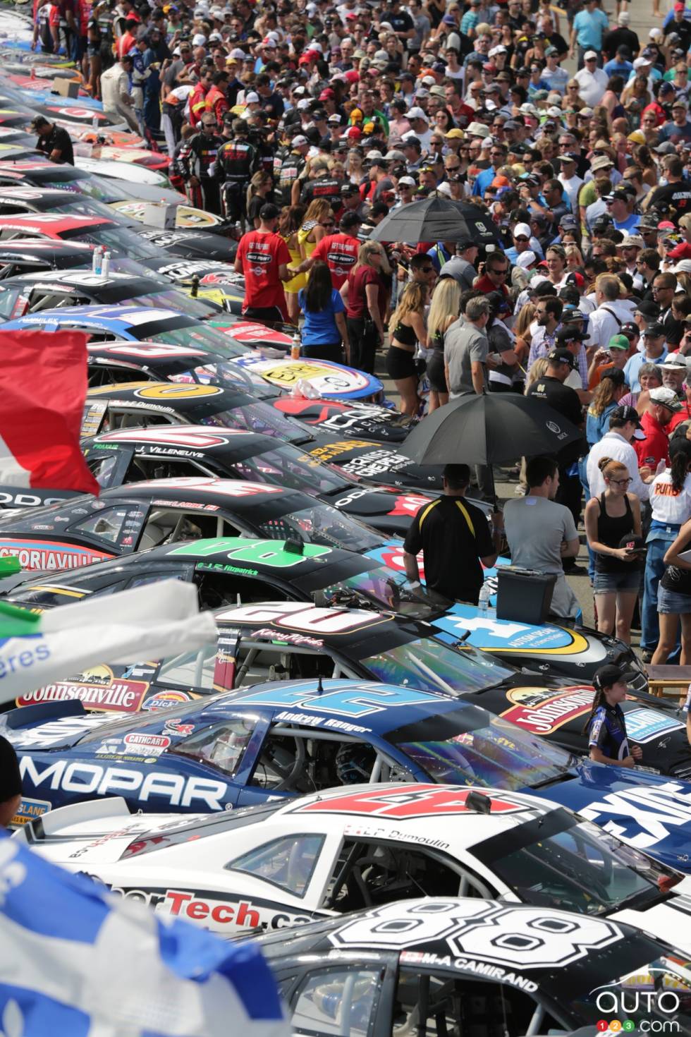 action sur piste et hors piste