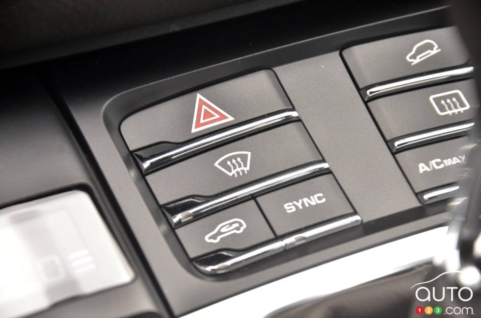 Détail intérieur du Porsche Macan 2017