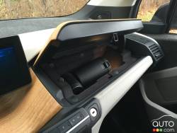Détail intérieur de la BMW i3 2016
