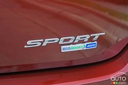 2016 Ford Edge Sport trim badge