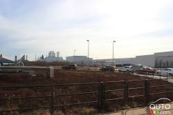 manufacture de Ford vue de l'extérieur comme de l'intérieur.