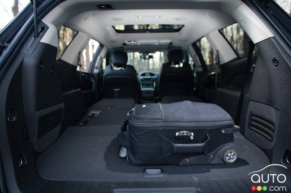Cargo space with the rear seats folded down