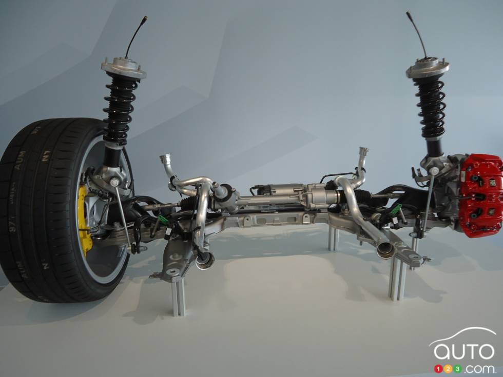 Détail extérieur de la Porsche 718 Cayman 2017