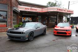 2017 Dodge Challenger T/A 392 and 2017 Dodge Charger Daytona 392 front view