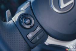 2016 Lexus IS300 AWD steering wheel mounted audio controls