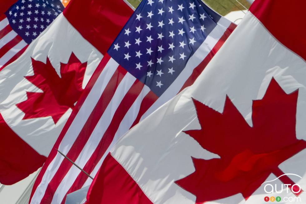 Drapeuax durant la pratique du vendredi.