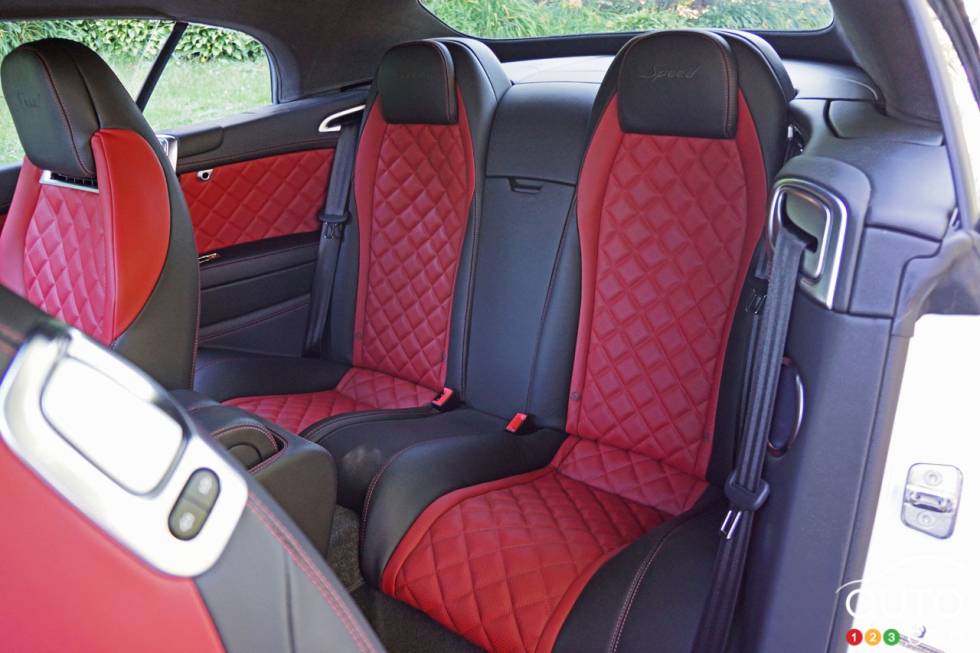 2016 Bentley Continental GT Speed Convertible rear seats