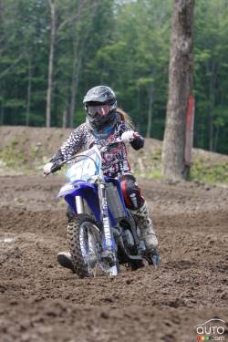 Vanessa in action at X-Town in MIrabel, Quebec.