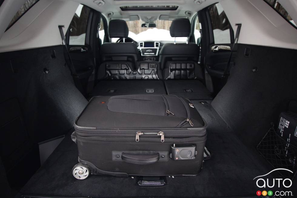 Cargo area with the rear seats folded down
