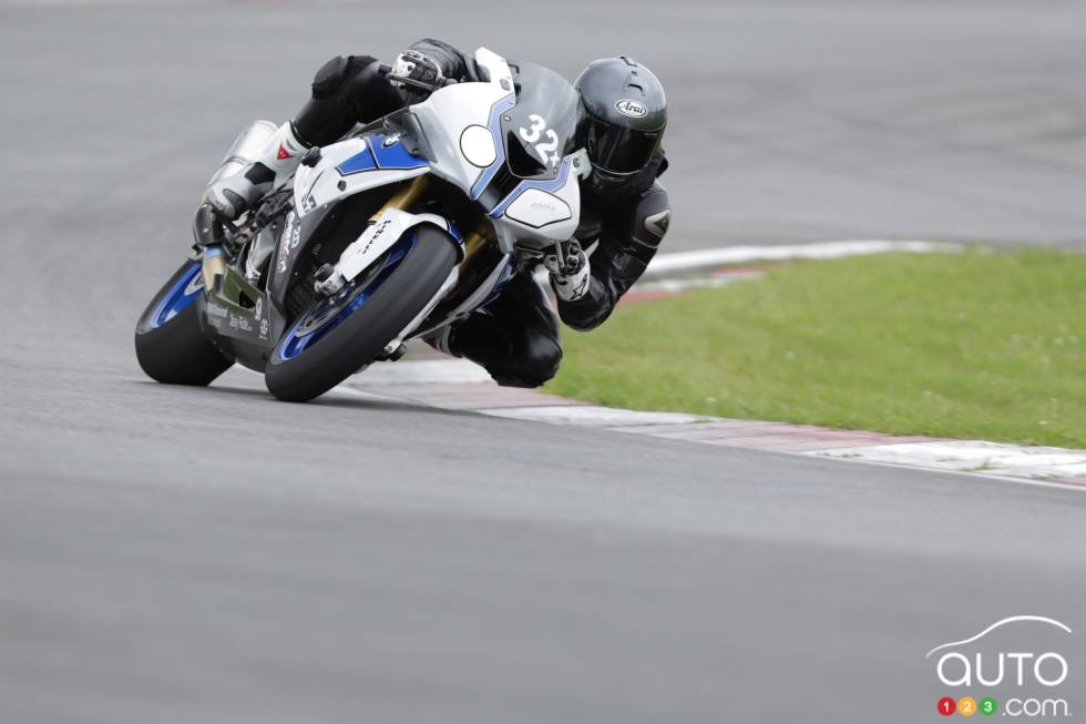 front 3/4 action view