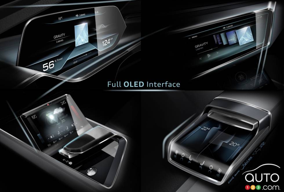 Audi E-Tron Concept interior details
