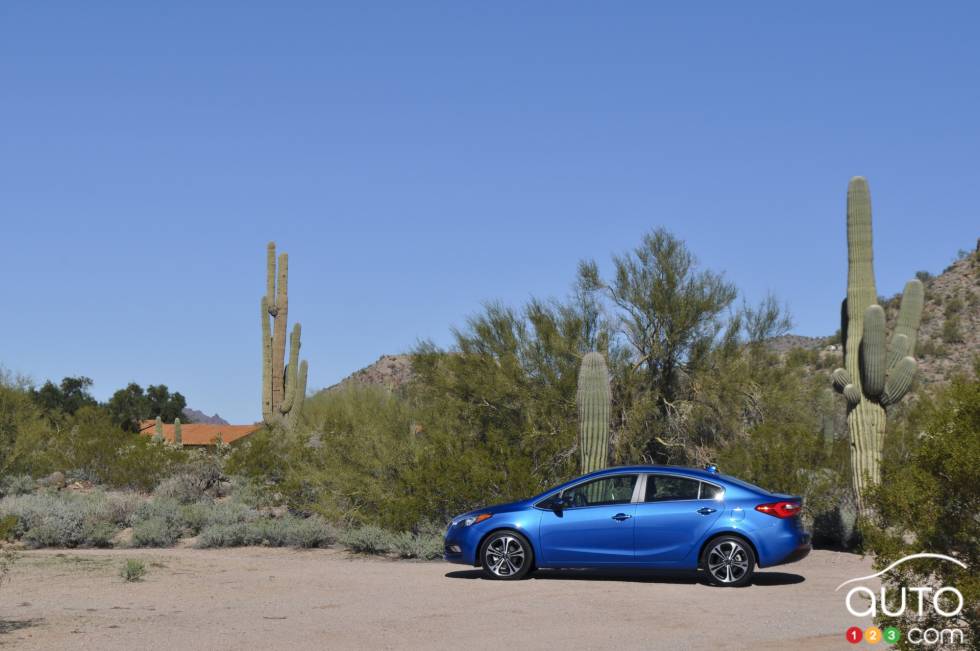 Left side view, away