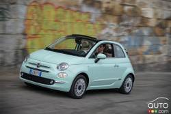 2016 Fiat 500 Convertible front 3/4 view