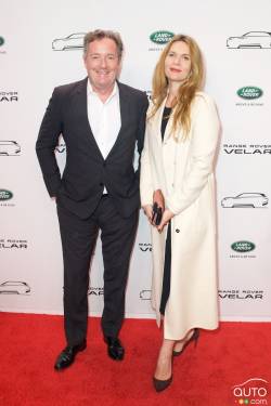 Le journaliste et animateur de télévision britannique Piers Morgan et son épouse Celia Walden.
