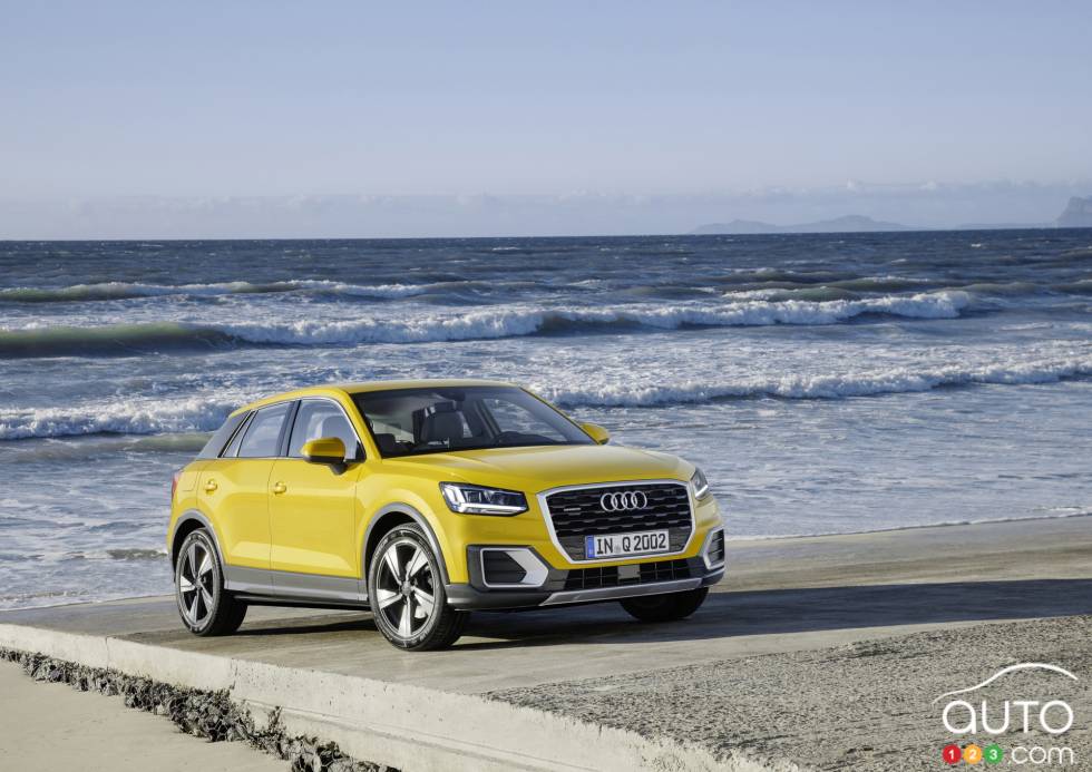 Vue 3/4 avant du Audi Q2 2017