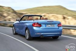 Rear view of the 2018 BMW 2 Series Cabriolet