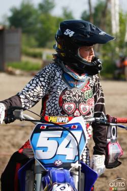 Vanessa in action at X-Town in MIrabel, Quebec.