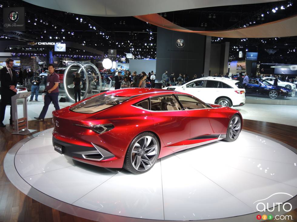 Vue 3/4 arrière du concept Acura 