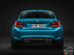Rear view of the 2018 BMW M2 Coupé 