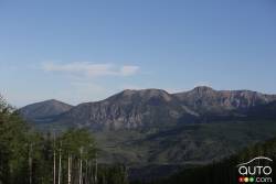 view of the Colorado mountains