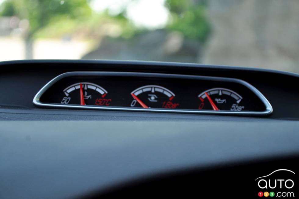 Cadrans dans le tableau de bord