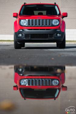 Vue de face du Jeep Renegade 2016