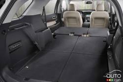Trunk and folding rear seat